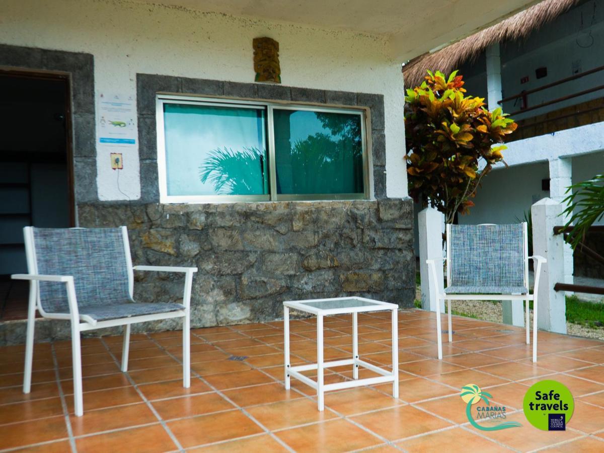 Cabanas Marias Lakefront Hotel Bacalar Buitenkant foto