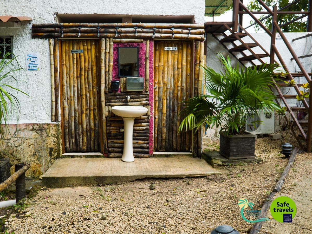 Cabanas Marias Lakefront Hotel Bacalar Buitenkant foto